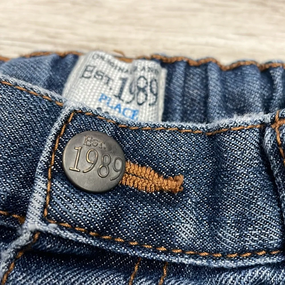 The Children's Place Original Brand Est.1989 Blue Denim Carpenter Shorts Size 3T